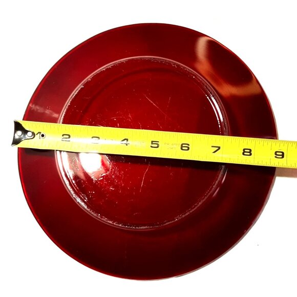 5 PC PLACE SETTING Service for 4 ANCHOR HOCKING ROYAL RUBY RED DINNERWARE - Picture 5 of 7